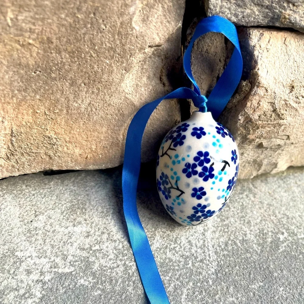Polish Pottery-Terrain-Ceramic Easter Egg XS